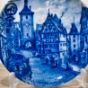 Sammelteller, Städteteller: Rothenburg ob der Tauber - Berlin Design - blaues Porzellan  - Made in Germany - mit Karton - 8C2 - TOP Zustand