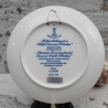 Weihnachtsteller - 1997: Weihnachtskonzert vor Schloß Sanssouci, Berlin Design - blaues Porzellan -begrenzte Auflage - Made in Germany (8E3)