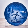 Sammelteller Berlin Design - Deutscher Olympia Teller München 1972 - blaues Porzellan - Made in Germany - 9D1 - TOP Zustand