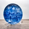 Sammelteller, Städteteller: Frankfurt am Main - Berlin Design - blaues Porzellan  - Made in Germany - mit Karton - 8D1 - TOP Zustand