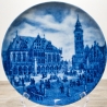 Sammelteller Berlin Design - Serie: Alt Bremen - Marktplatz 1859  - blaues Porzellan  - Auflage 3.000 - Made in Germany - 9D1 - TOP Zustand