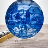 Sammelteller Muttertag: 1979 Schwäne a.d. Dorfteich - Berlin Design - blaues Porzellan  - Made in West Germany - 19,5 cm - 8B3 - TOP Zustand