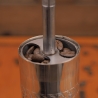 Kaffeemühle, Mokkamühle von ca. 1955, Firma Trösser aus Wuppertal, Modell 205, vernickelt, sehr guter Zustand, voll funktionsfähig