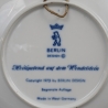 Weihnachtsteller - 1973: Heiligabend am Wendelstein - von Berlin Design - blaues Porzellan - begrenzte Auflage - Made in West Germany (8E3)