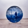 Sammelteller Berlin Design - Serie: Carl Spitzweg - Verbotener Weg - blaues Porzellan - Auflage 5.000 - Made in Germany - 9E1 - Zustand 1-2