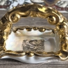 Limoges France Vintage Aschenbecher aus hochwertigem Porzellan - Made in France - Andenken Stadt Saint-Chamond - VTR