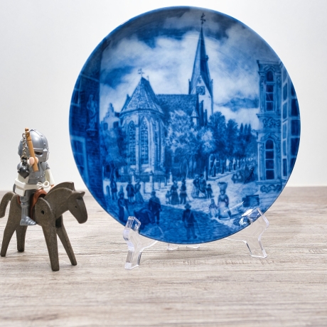 Sammelteller Berlin Design - Serie: Alt Bremen - Martini Kirche  - blaues Porzellan  - Auflage 3.000 - Made in Germany - 9D1 - TOP Zustand