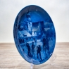 Weihnachtsteller - 1982: Weihnachtsabend in Wasserburg - Berlin Design - blaues Porzellan - begrenzte Auflage - Made in West Germany - (8C3)