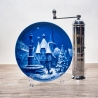 Weihnachtsteller - 1972: Michelstadt - von Berlin Design - blaues Porzellan - begrenzte Auflage - Made in West Germany - TOP Zustand (8C3)