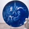 Sammelteller Berlin Design - Serie: Rembrandt - R und Saskia   - blaues Porzellan  - Auflage 5.000 - Made in Germany - 9E2 - TOP Zustand