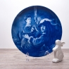 Sammelteller Berlin Design - Serie: Rembrandt - R und Saskia   - blaues Porzellan  - Auflage 5.000 - Made in Germany - 9E2 - TOP Zustand