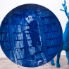 Sammelteller Berlin Design - Serie: Carl Spitzweg - Bücherwurm  - blaues Porzellan  - Auflage 5.000 - Made in Germany - 9E2 - TOP Zustand