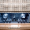 Röhrenradio Retromod: Philips Jupiter Stereo 404 mit modernem Karaoke Verstärker umgebaut inkl. moderner Monacor Speaker - Einzelstück