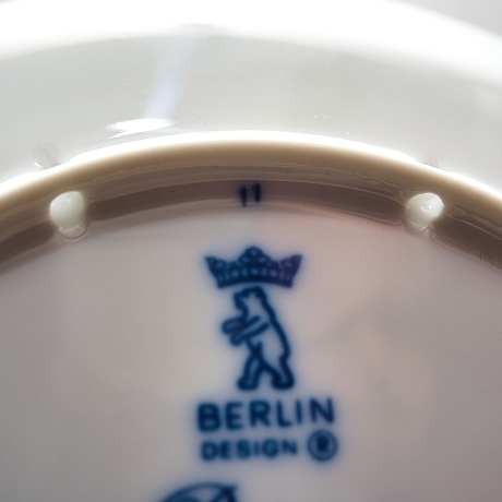 Sammelteller Berlin Design - Ratingen, die Dumeklemmer-Stadt seit 1276 - blaues Porzellan - Made in Germany - 9D2 - TOP Zustand