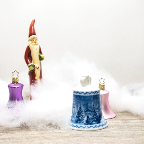 Weihnachtsglocke - Berlin Design - 1983 - blaues Porzellan - Made in Germany - 8D3 - TOP Zustand - limitiert