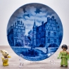 Sammelteller Berlin Design - Serie: Münsterland - Der Drostenhof zu Wolbeck - blaues Porzellan  - Made in Germany - 9D1 - TOP Zustand