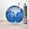 Sammelteller Berlin Design - Serie: Alt Bremen - Marktplatz 1847  - blaues Porzellan  - Auflage 3.000 - Made in Germany - 9D1 - TOP Zustand