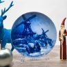 Weihnachtsteller - 1979: Weihnachtsabend in Greetsiel - Berlin Design - blaues Porzellan - begrenzte Auflage - Made in West Germany (8C3)