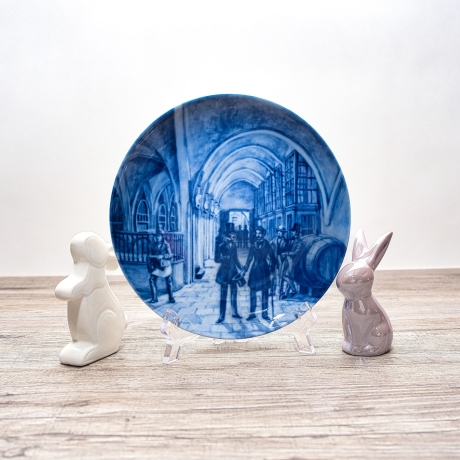 Sammelteller Berlin Design - Serie: Alt Bremen - Ratskeller 1860  - blaues Porzellan  - Auflage 3.000 - Made in Germany - 9D1 - TOP Zustand
