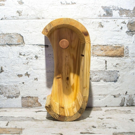 Einzigartiger Toilettenpapierhalter aus Upcycling-Holz – Handgefertigt aus recycelten Einwegpaletten, vielseitig montierbar! kompostierbar