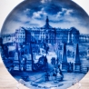 Sammelteller Berlin Design - Serie: Münsterland - Das Schloß zu Münster in Westf. - blaues Porzellan  - Made in Germany - 9D1 - TOP Zustand