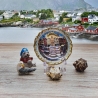 Sammelteller, Städteteller: Bergen - Original Nord Souvenir ©  - 11 cm  - farbenfroher Motivteller - 9B1