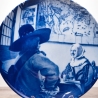 Sammelteller Berlin Design - Serie: Vermeer - Soldat und Mädchen - blaues Porzellan - Auflage 5.000 - Made in Germany - 9E2 - TOP Zustand