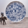 Sammelteller Berlin Design - Landschaftsteller - Westfalenland- blaues Porzellan - Made in West Germany - 9D2 - TOP Zustand