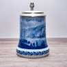 Sammelkrug Berlin Design - Serie: Jahresseidel - Kaub am Rhein - blaues Porzellan - Made in Germany - 9D3 - TOP Zustand