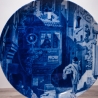 Sammelteller Berlin Design - Serie: Carl Spitzweg - Postbote  - blaues Porzellan  - Auflage 5.000 - Made in Germany - 9E2 - TOP Zustand