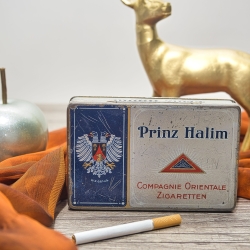 Vintage Blech Zigarettendose - Prinz Halim - Compagnie Orientale Zigarettenfabrik -  wahrscheinlich aus den 1910er Jahren 9C2