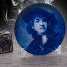 Sammelteller Berlin Design - Serie: Rembrandt - Selbstbildnis   - blaues Porzellan  - Auflage 5.000 - Made in Germany - 9E1 - TOP Zustand