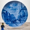 Sammelteller Berlin Design - Serie: Alt Bremerhaven - Bürgermeister Smidt Strasse - blaues Porzellan  - Made in Germany - 9D1 - TOP Zustand