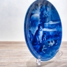 Sammelteller Muttertag: 1975 Katzen - Berlin Design - blaues Porzellan  - Made in West Germany - 19,5 cm - 8B3 - TOP Zustand