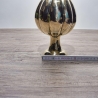 Zeitlose Eleganz im Art Deco Stil: Elegante Messingvase,  deutsches Kunsthandwerk, glanzpoliert für stilvolle Akzente in Ihrem Zuhause  - H2