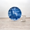 Sammelteller Berlin Design - Serie: Alt Bremerhaven - Die Schleuse zum Hafen 1854 - blaues Porzellan  - Made in Germany - 9D1 - TOP Zustand