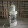 Echte Schiffslampe, Original maritime Ausrüstung, seewasserfest, mit E27 Fassung und elektr. Zuleitung (Stecker, Schalter)  - Upcycling