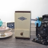 Kaffeemühle KyM Modell 9563 (seltenes weißes Modell) 1945 bis 1955er Jahren: Gehäuse weiß lackiert, Funktion geprüft! (SRU)