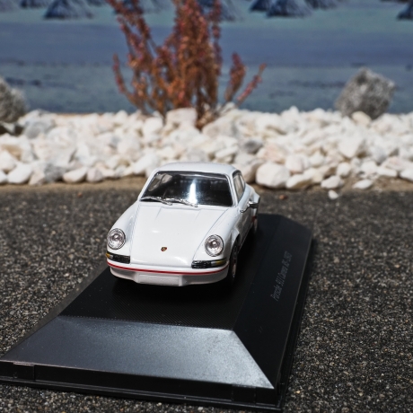 Automodell Porsche 911 Carrera RS 1:50 - 1973, unbekannter Hersteller, Maßstab  1/50 in TOP Zustand mit Acrylglashaube