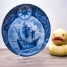 Sammelteller Schiff - Santa Maria 25/1250 - Berlin Design Nautica - blaues Porzellan - begrenzte Auflage - Made in West Germany (9E2) TOP