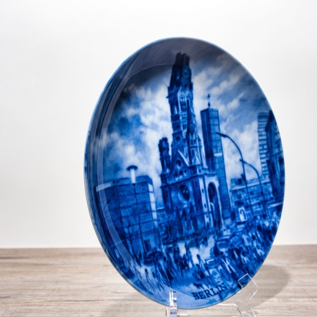 Sammelteller, Städteteller: Berlin - Berlin Design - blaues Porzellan  - Made in Germany - mit Karton - 8B1 - TOP Zustand