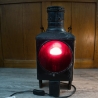 Eisenbahnlampe: Oberwagenlaterne original Deutsche Bahn, umgebaut auf E27 Fassung mit ordentlich Patina, LED Leuchtmittel, Unikat, Upcycling