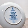 Sammelteller Muttertag: 1980 Ziegenfamilie - Berlin Design - blaues Porzellan  - Made in West Germany - 19,5 cm - 8B3 - TOP Zustand