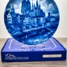 Sammelteller, Städteteller: Köln - Berlin Design - blaues Porzellan  - Made in Germany - mit Karton - 8C1 - TOP Zustand