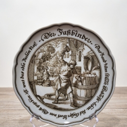 Sammelteller Hutschenreuther - Der Fassbinder - Exklusiv für Pieroth - Made in Germany - 8B2 - TOP Zustand