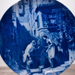 Sammelteller Berlin Design - Serie: Carl Spitzweg - Hochzeiter - blaues Porzellan - Auflage 5.000 - Made in Germany - 9E2 - TOP Zustand