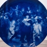 Sammelteller Berlin Design - Serie: Rembrandt - Die Nachtwache   - blaues Porzellan  - Auflage 5.000 - Made in Germany - 9E2 - TOP Zustand