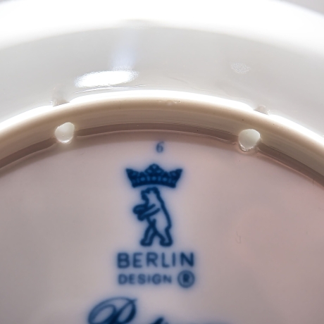 Sammelteller Berlin Design - Ratingen, die Dumeklemmer-Stadt seit 1276 - blaues Porzellan - Made in Germany - 9D2 - TOP Zustand
