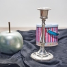 Zauberhafter Art Nouveau Kerzenständer, Design 1900 bis 1920, Herstellung vermutlich 1960er Jahre - VERSILBERT- 9C2