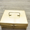 Messing Schatulle, Kästchen unbekannter Herkunft, vermutlich 1960er Jahre - 9B1